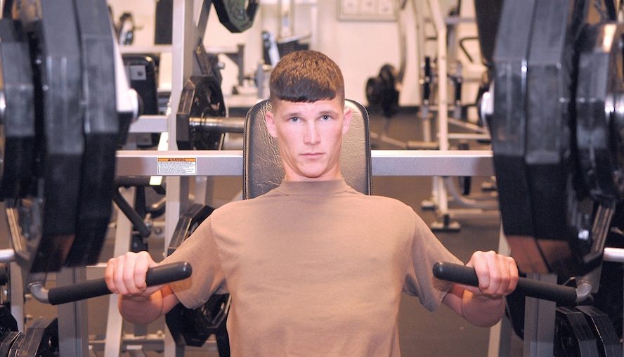 Joel Carter is Fit to Fight. (U.S. Air Force photo by Airman 1st Class Gina Chiaverotti)