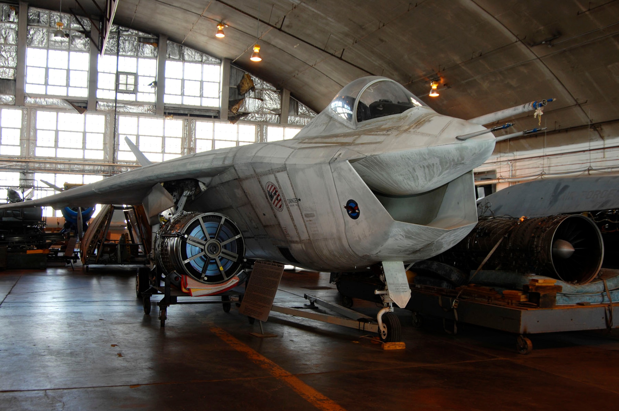 DAYTON, Ohio (02/2007) - The Boeing X-32A in the restoration hangar at the National Museum of the U.S. Air Force. (U.S. Air Force photo by Ben Strasser)