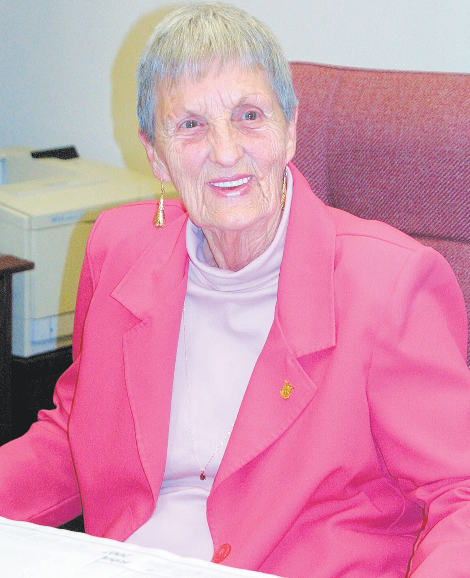 Mary Linehan, 43rd Civil Engineer Squadron budget analyst, has been working for Pope since 1978. She has been a civil service employee since 1951.