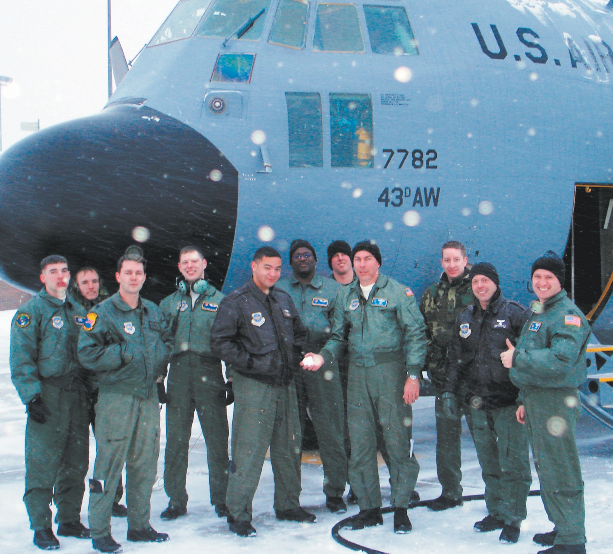 Crew members from the 2nd Airlift Squadron flew their first intrafly with the 440th Airlift Wing from Milwaukee, Wis. Members of the 440th AW are scheduled to come to Pope as a result of the Base Realignment and Closure decision.