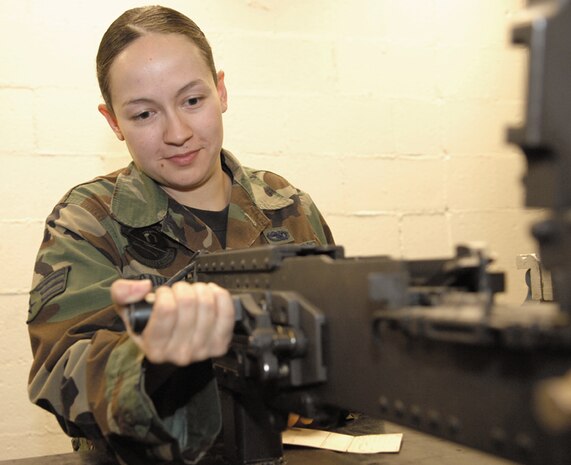Senior Airman Amberlyn Garay, Nellis Warrior of the Week, is an aircraft armament technician with the 763rd Maintenance Squadron. (U.S. Air Force photo)