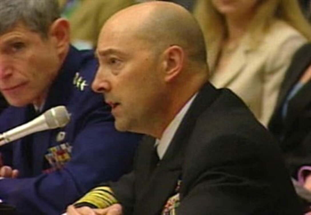 Commander of U.S. Southern Command U.S. Navy Adm. James Stavridis testifies before the House Armed Services Committee today on FY08 budget requests from Strategic, Northern, Transportation and Southern Commands.