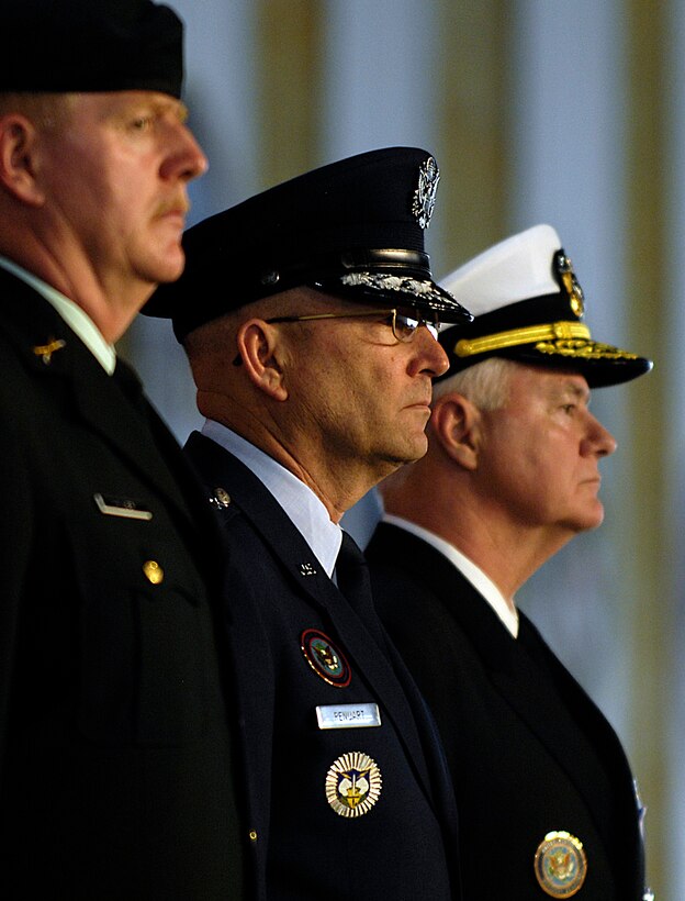 Canadian Gen. R.J. Hillier, left, Chief of the Defense Staff, U.S. Air ...