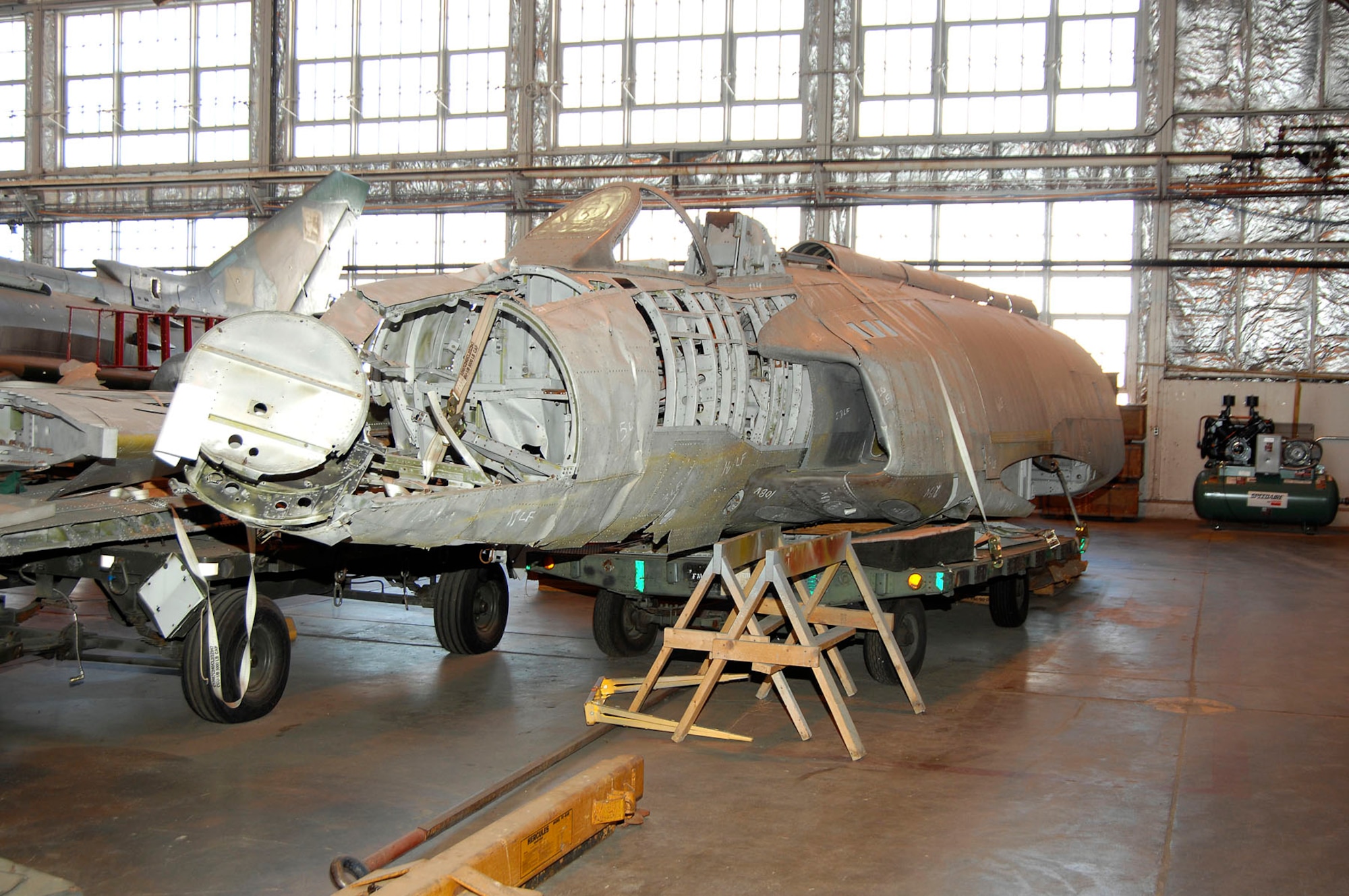 DAYTON, Ohio (02/2007) -- The Lockheed XF-90 awaits restoration at the National Museum of the U.S. Air Force. (U.S. Air Force photo)