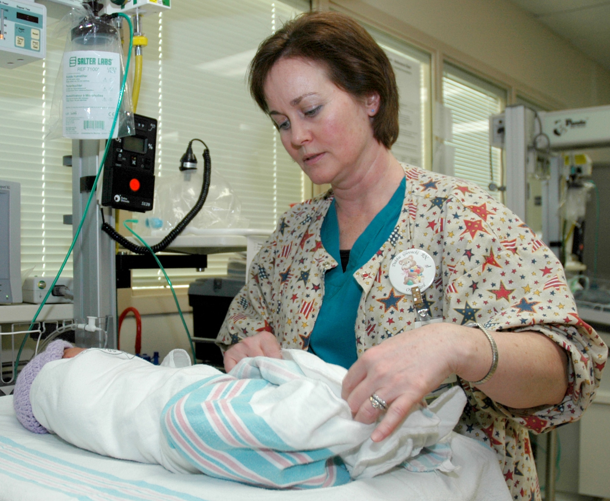 MOUNTAIN  HOME AIR FORCE BASE, Idaho -- Deborah Glovacki is a staff nurse for the 366th Medical Group's family care unit here. Air Force photo by Airman Samantha S. DeVries