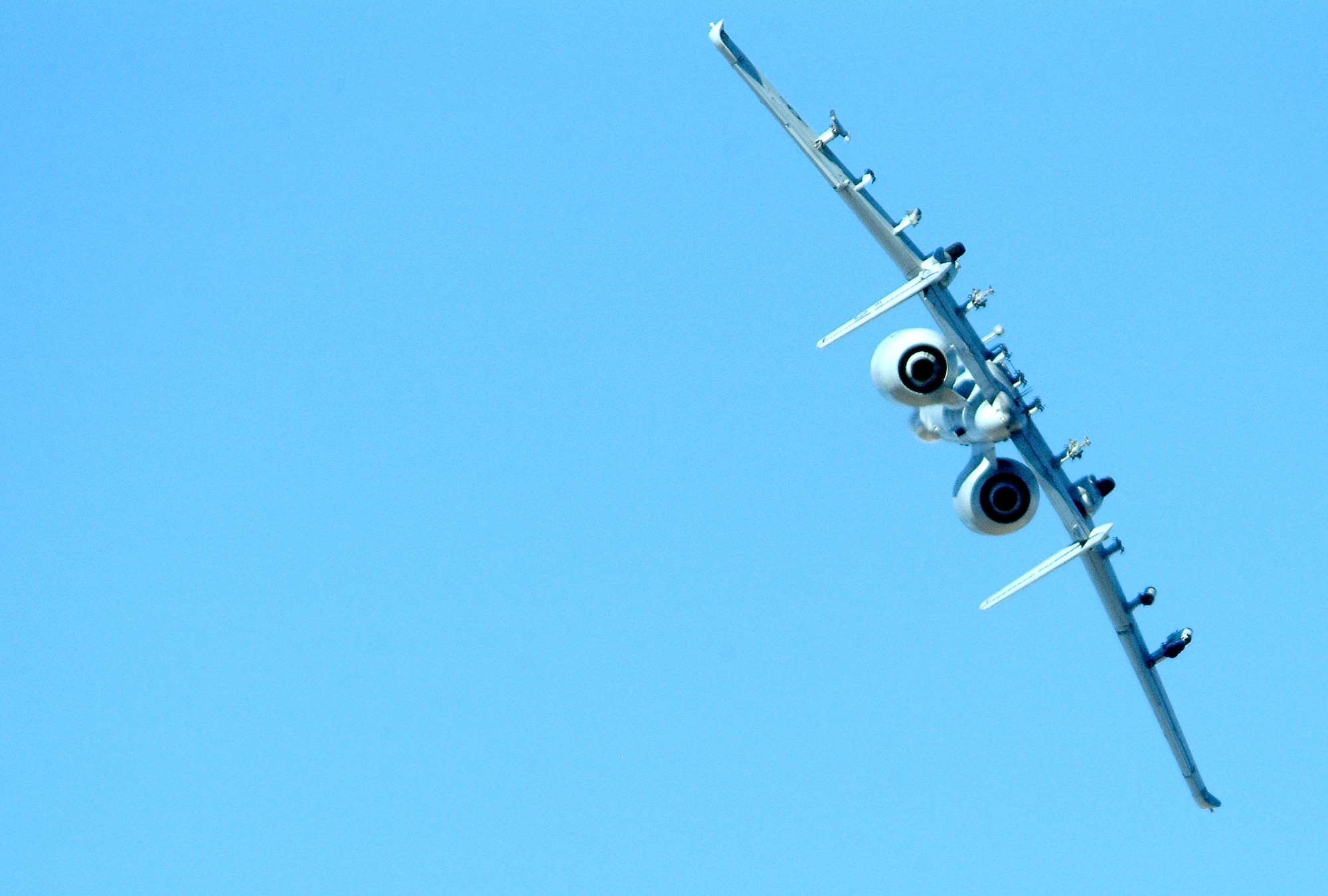 An Air Force Reserve Command A-10 Thunderbolt II from the 442nd Fighter Wing based at Whiteman Air Force Base, Mo., maneuvers over the Barry M. Goldwater Range, Ariz., during live-fire training Feb. 26, 2007. (U.S. Air Force photo/Master Sgt. William Huntington)
