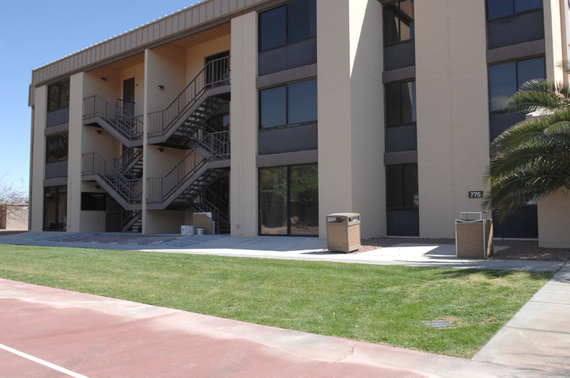 The Airmen's Center has been under contruction for the past 10 months with a projected completion date of April 15. (U.S Air Force Photo/Senior Airman Larry E. Reid Jr.)