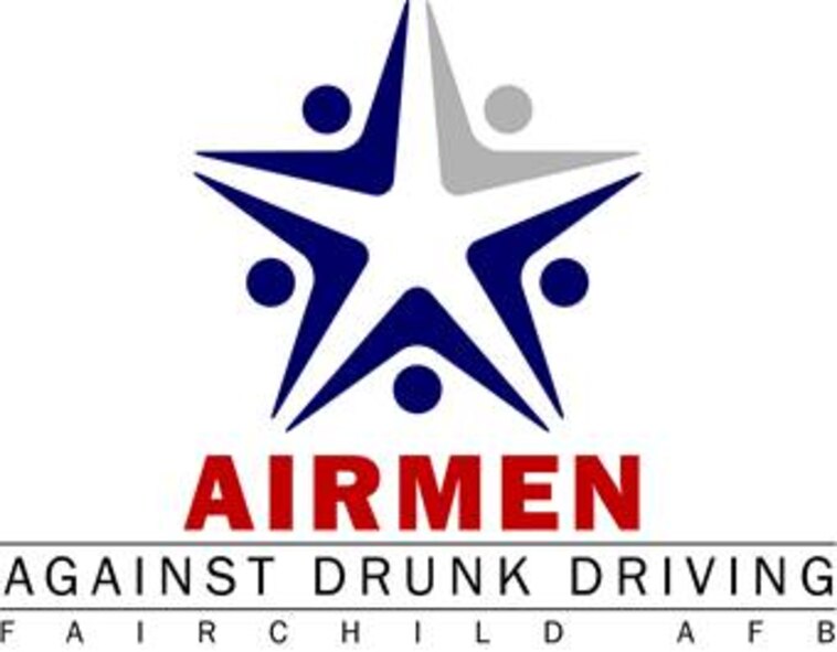 FAIRCHILD AIR FORCE BASE, Wash. – Tech. Sgt. Jason Spradley of the 92nd Communications Squadron designed Fairchild’s new Airmen Against Drunk Driving logo, voted into acceptance April 24. Sergeant Spradley said the blue and silver colors mimic the Air Force symbol. The five body icons work together to form a star, another symbol associated with the Air Force, and the single silver body surrounded by four blue bodies represents the Wingman concept of supporting fellow Airmen.

