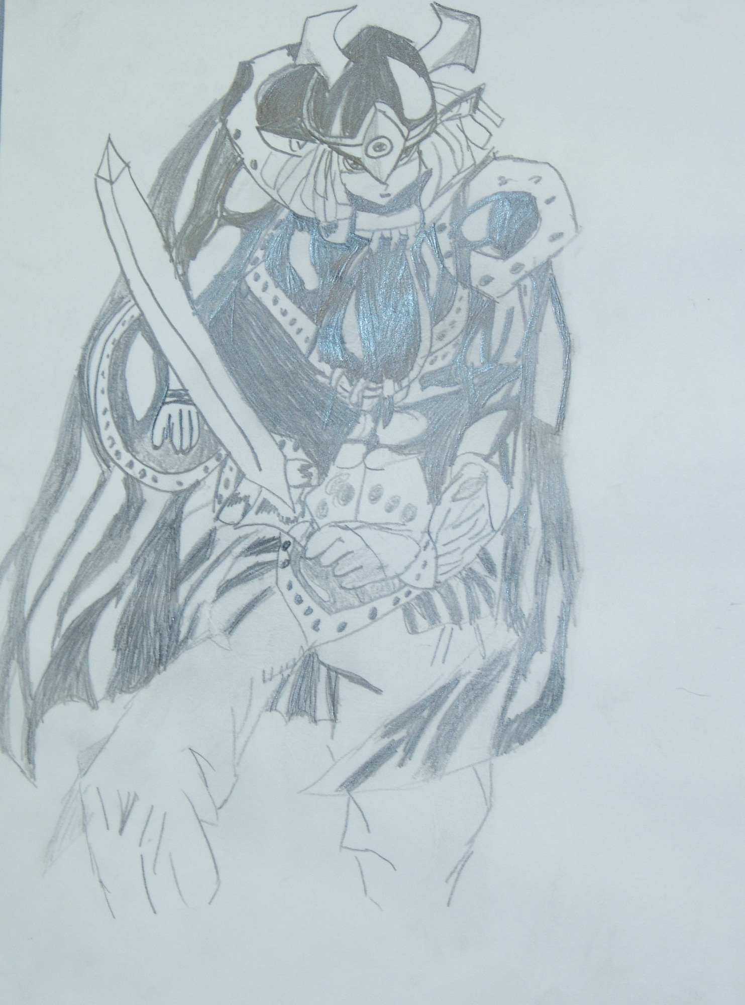 This drawing by Christian J. Calimlim entitled "Galactic Guardian" was chosen to be showcased in the Air Force Services Arts and Crafts exhibit gallery on the Web. The Web site, www.af-artscrafts.com, is a resource for arts and crafts customers to find information on local base centers as well as tips for creative projects and auto hobby. (Courtesy photo)