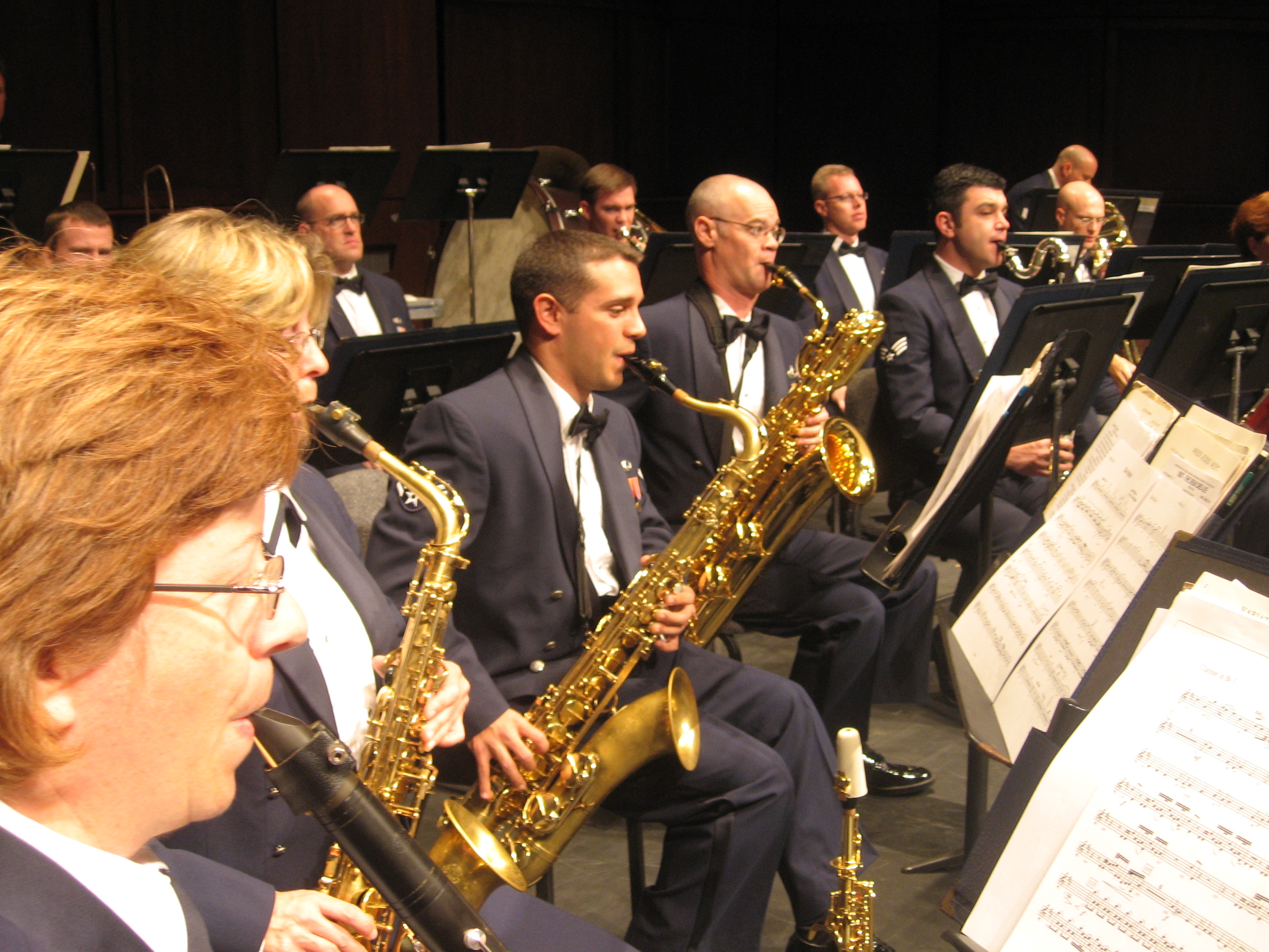USAF Heritage of America Band Concert Band saxophone section