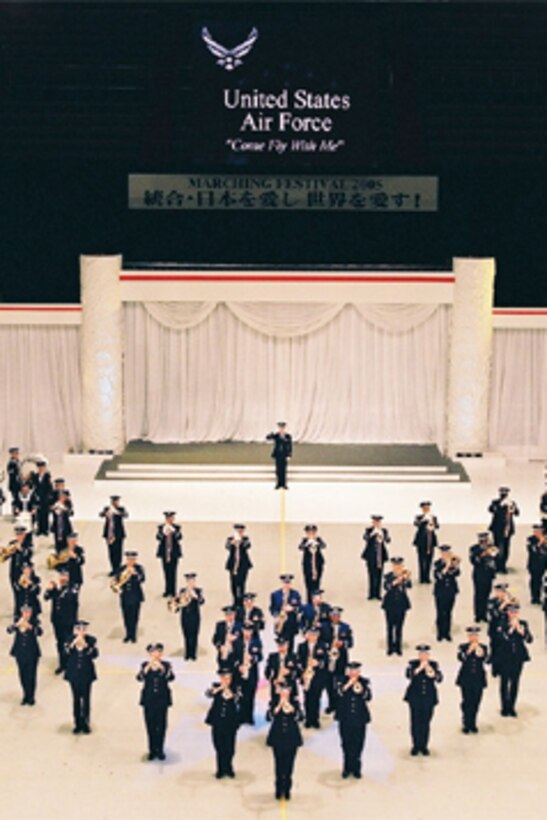 Air Force Band of the West performs at Budokan