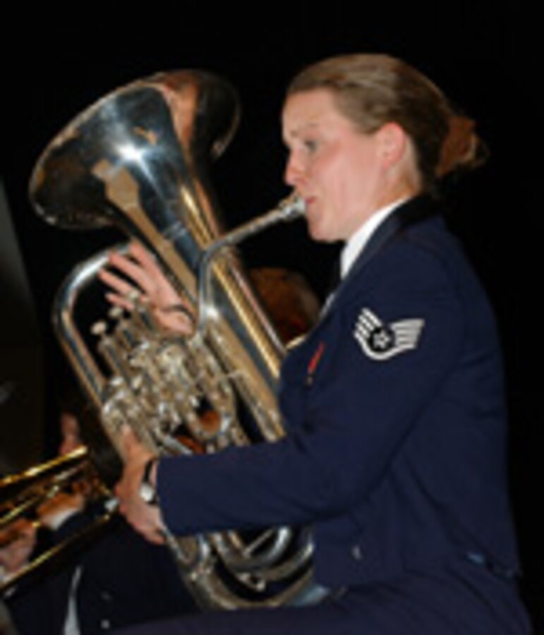 Image of Air Force euphonium player