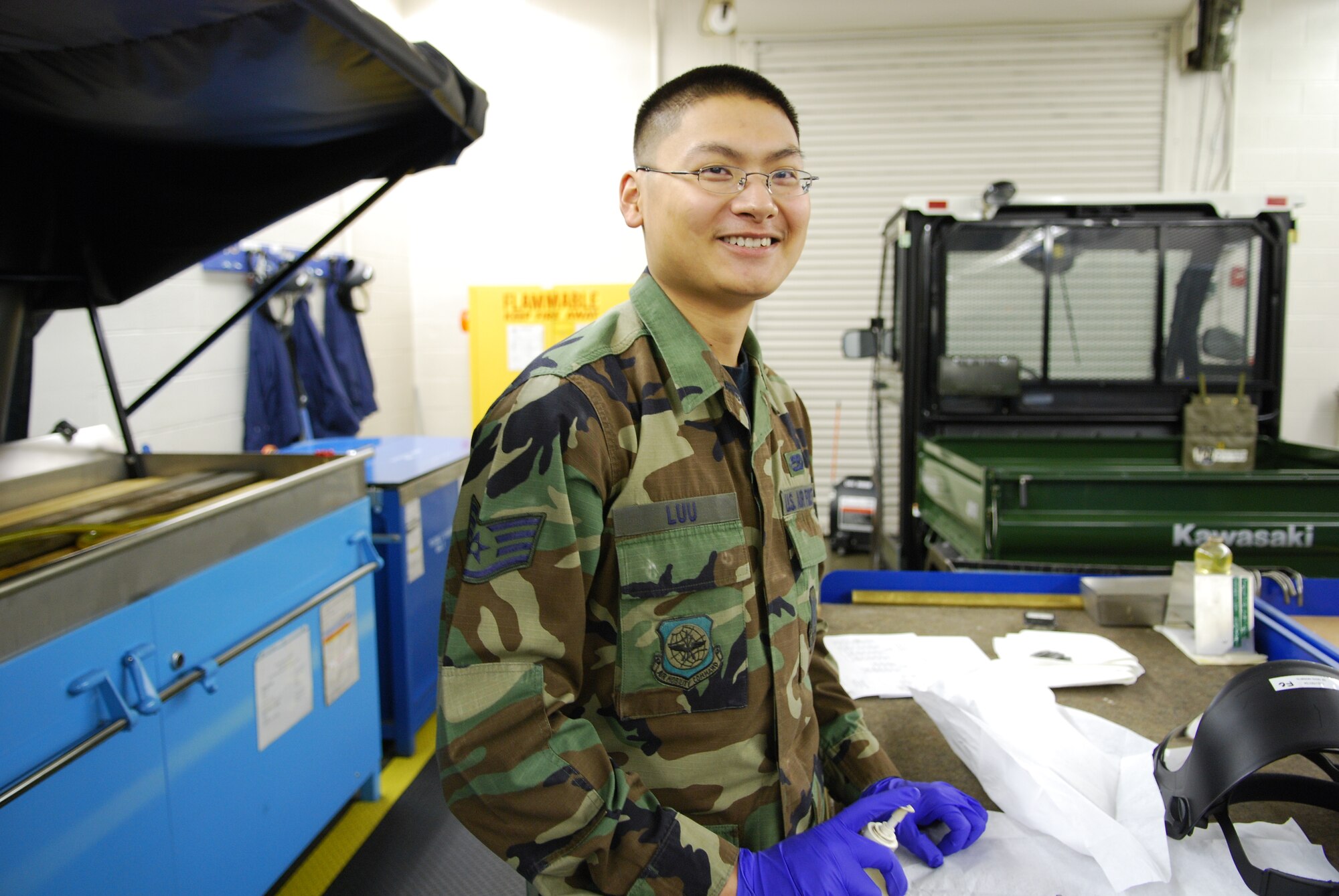 FAIRCHILD AIR FORCE BASE, Wash. -- Staff Sgt. Quoang Luu, NCOIC, Nondestructive inspection lab assistant , 92nd Maintenance Squadron is this week's Team Fairchild MVP. (U.S. Air Force photo by 2nd Lt. Noel Bacnis)




Position
NCOIC, nondestructive inspection lab assistant 

