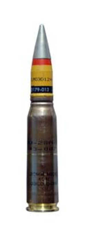 The more aerodynamic, higher velocity PGU 28A/B 20mm cannon round replaced the M56 round long used by F-16 Fighting Falcon pilots. The new ammo allows for higher velocity, a greater standoff distance and increased safety for pilots, all contributing to greater effectiveness while providing close-air support. Its use Feb. 26 against insurgents east of Baghdad, Iraq, marked the first in battle for Air Force F-16 pilots.