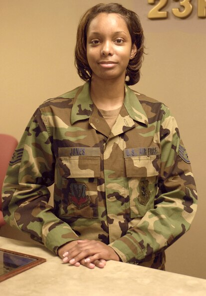 Staff Sgt. Natasha Jones is the Warrior of the Week for May 10. (U.S. AIr Force photo by Staff Sgt. Manuel Martinez)