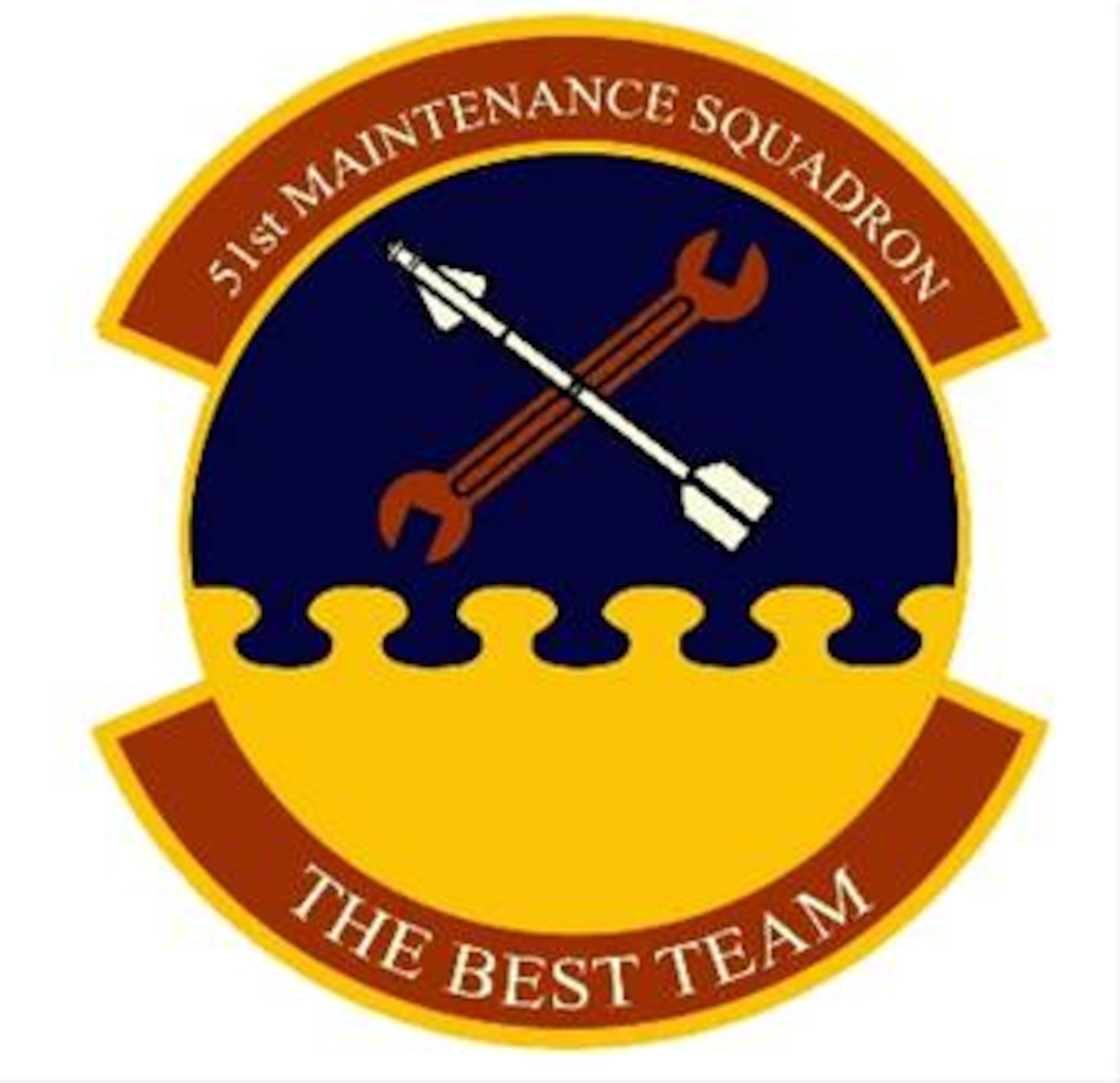 51st Maintenance Squadron heraldic emblem