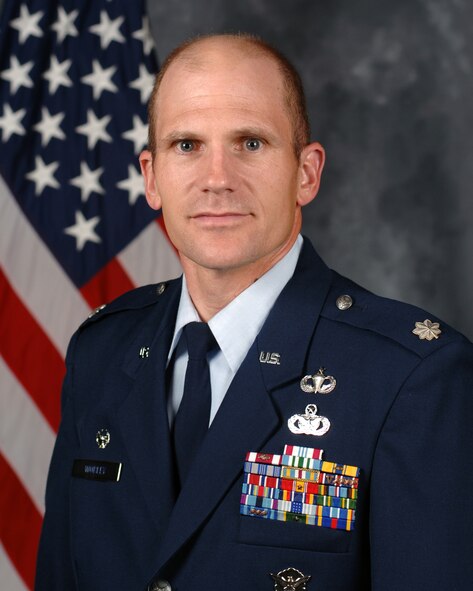 MINOT AIR FORCE BASE, N.D. -- Lt. Col. John Worley, 5th Security Forces commander, won the Trestle Valley Marathon here April 28 by posting a 2:45:12 run time, shattering the previous record of 2:56:00. (U.S. Air Force official photo)