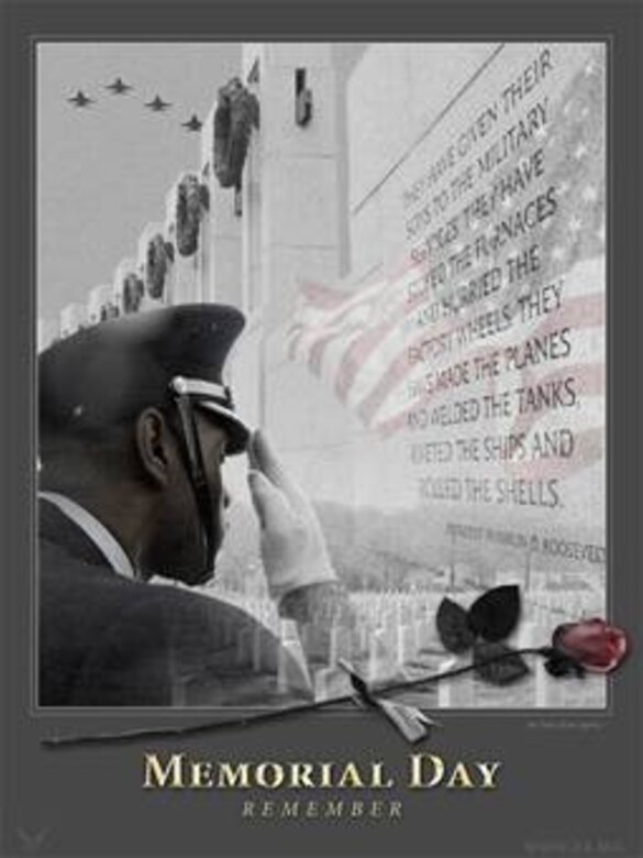 Memorial Day Mini Poster #1.  This poster is 7.5x10 inches @ 300 ppi and was created by Patrick Harris of the Air Force News Agency. This poster can be provided up to 9x12 inches in size and in almost any format required upon request. Air Force Link does not provide printed posters but assistance can be provided in acquiring posters through your servicing DAPS. A PDF version for printing on office printers is also available. Requests can be made to afgraphics@dma.mil. Please specify the title and number.