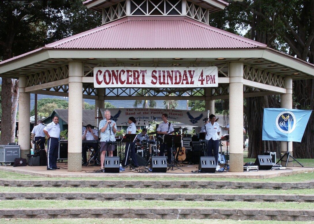 Hana Hou "Concert in the Park" in Waihiwa, Oaho, Hawaii.