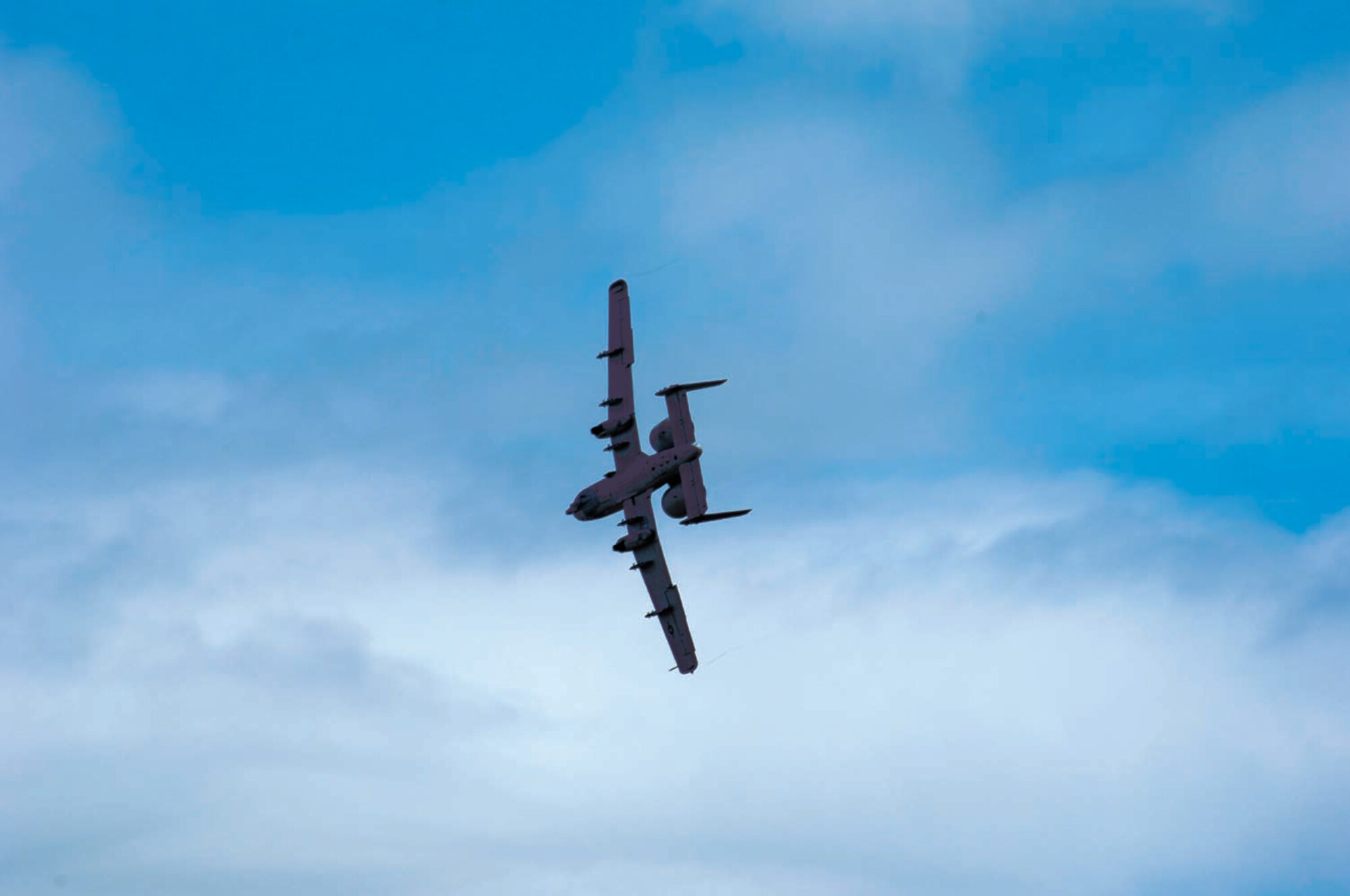 An A-10 Thunderbolt II performed a demonstration during Career Day. (U.S. Air Force Photo by Kenn Brown)
