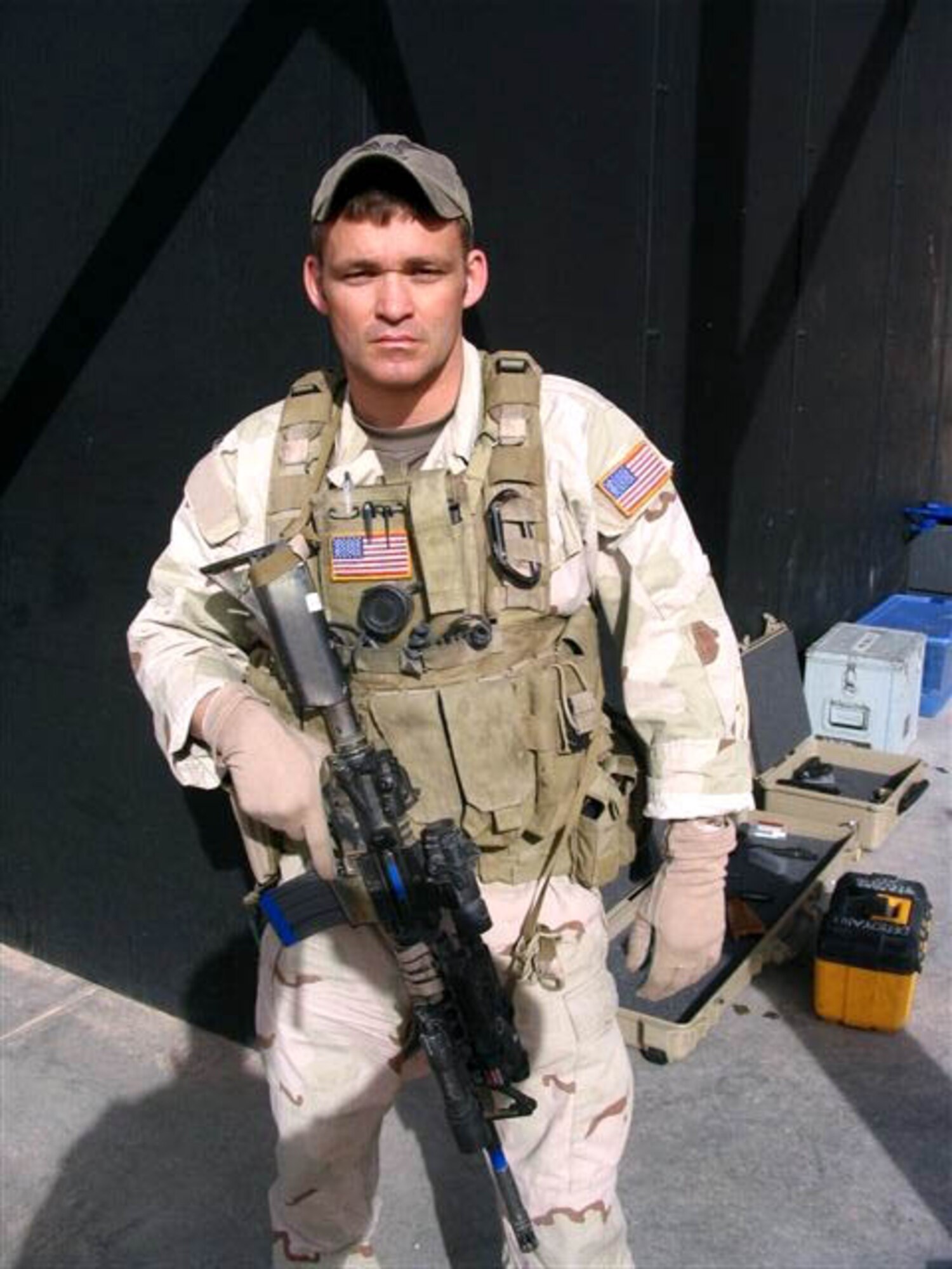 Tech. Sgt. Keith O'Grady is the Nellis Air Force Base Warrior of th Week.  He is a pararescueman with the 58th Rescue Squadron (courtesy photo).
