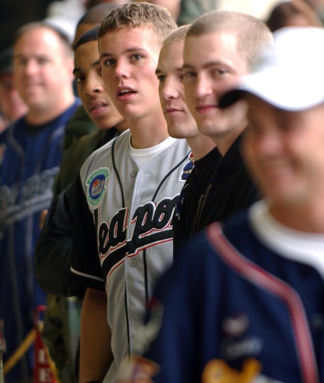 KUNSAN AIR BASE, Republic of Korea  May 12, 2007 -- An Airman assigned here watches on as the 8th Aircraft Maintenance Squadron competes in the semi-annual 7th Air Force peninsula-wide weapons loading competition. This competition is held between Osan and Kunsan twice a year, once at each base. (U.S. Air Force photo/Senior Airman Steven Doty) 