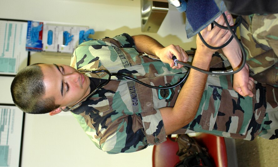 Airman Eric Gonzalez, 60th Aerospace Medicine Squadron Aerospace Medicine Services Apprentice, was selected as Warrior of the Week. (U.S. Air Force photo by Jennifer Brugman)
