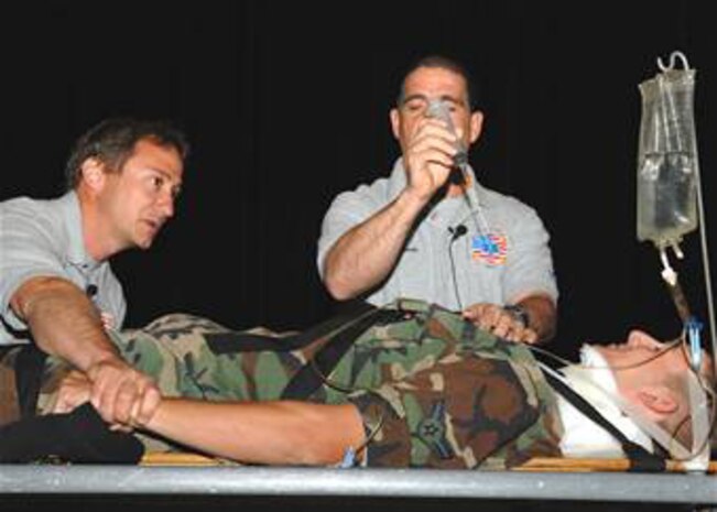 As part of the 101 Critical Day of Summer kickoff, two paramedics will demonstrate to the audience what it's like to be a victim at a trauma scene.(Courtesy photo)