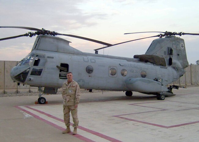 Chaplain (Maj.) Shane Gaster, 437th Airlift Wing chaplain, is currently assigned to Balad Air Base, Iraq, in his second combat tour.(Courtesy photo)