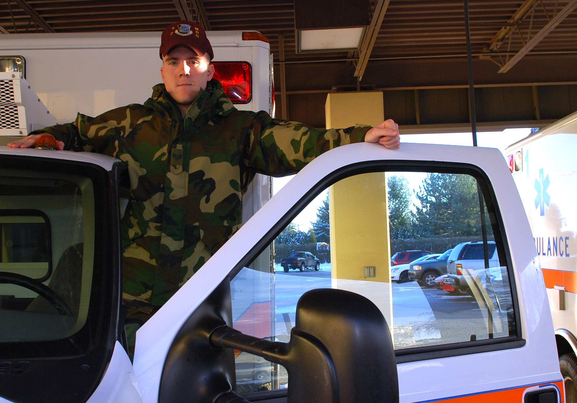FAIRCHILD AIR FORCE BASE, Wash. -- Airman 1st Class Timothy Eno, 92nd Medical Operations Squadron Aerospace Medical Technician/Ambulance Services, is this week's Team Fairchild MVP. (U.S. Air Force photo / 2nd Lt. Noel Bacnis) 
