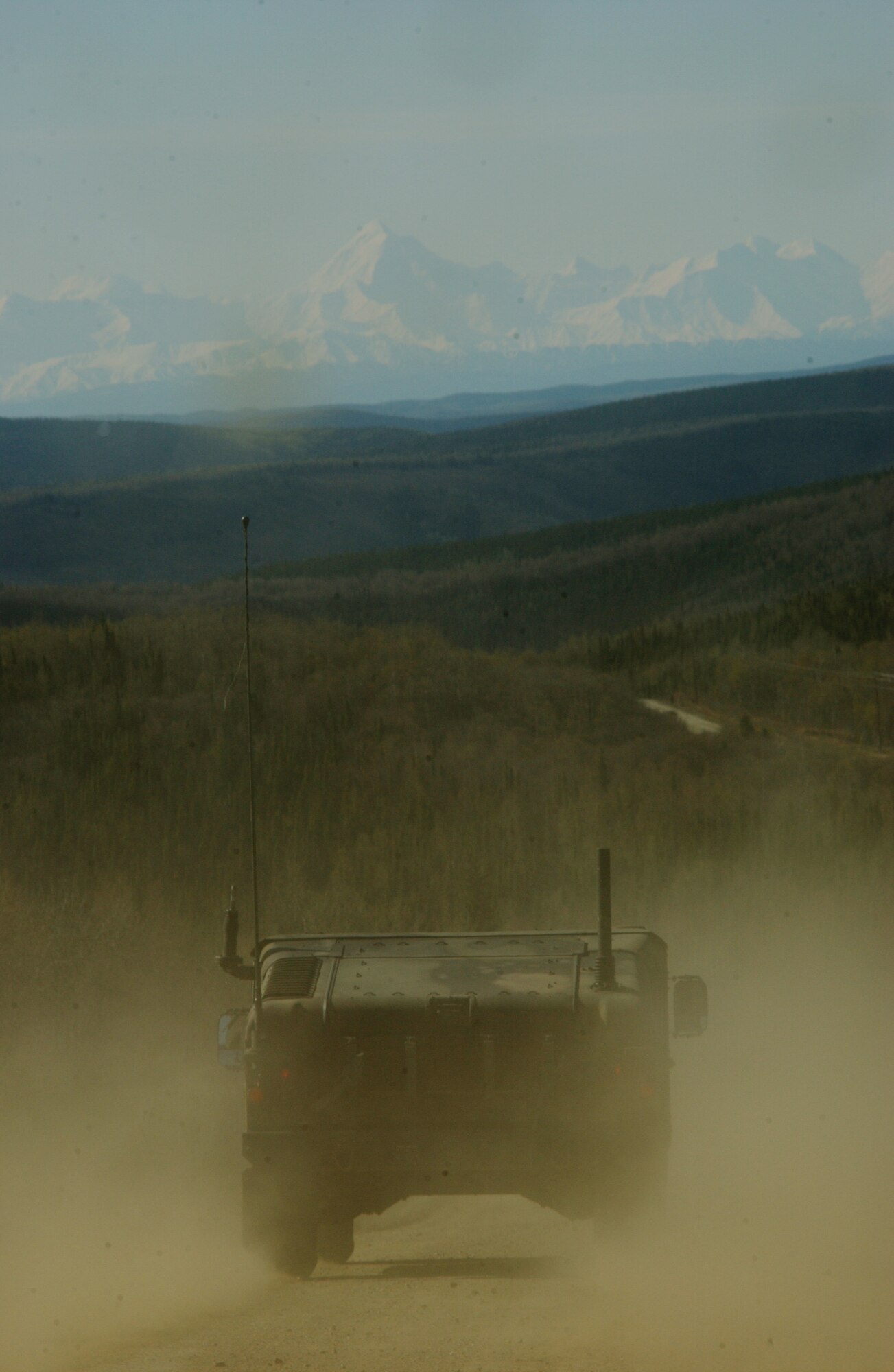 EIELSON AIR FORCE BASE, Alaska -- Airmen of the 3rd Air Support Operations Squadron must use their navigational skills to transport an air liaison officer to checkpoint two avoiding possible improvised explosive devices along the way during day three of Operation URSA Minor May 17. The 3rd ASOS, equips, and maintains mission-ready air liaison, terminal attack control, and weather observation/forecasting elements to support the U.S. Army Alaska 1st Stryker Brigade Combat Team. (U.S. Air Force Photo by Airman 1st Class Jonathan Snyder) 