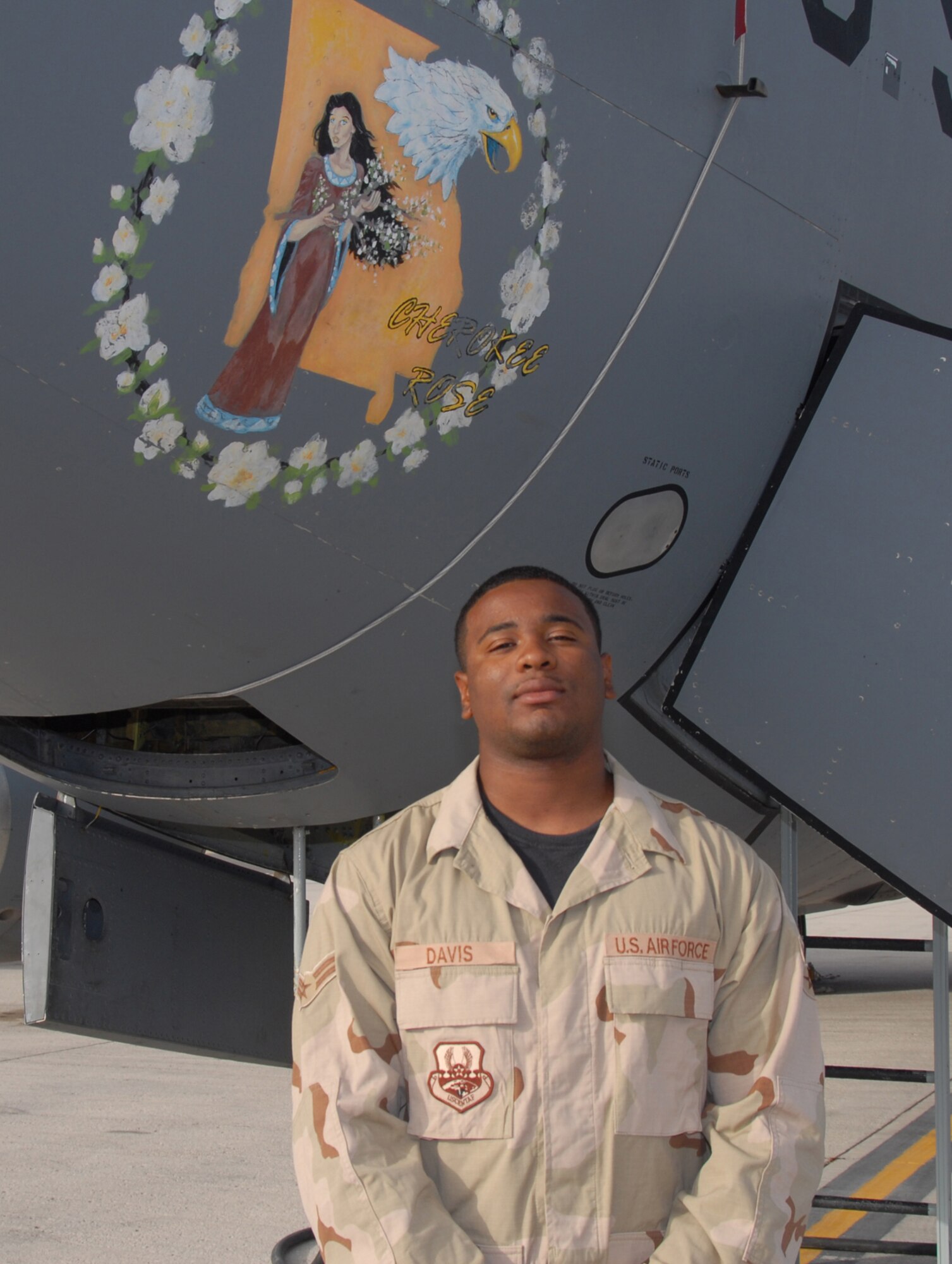 "Have a great memorial day weekend” – Airman 1st Class Brandon Davis, 22nd Maintenance Squadron (Photo by Master Sgt. Bobby Burgess)