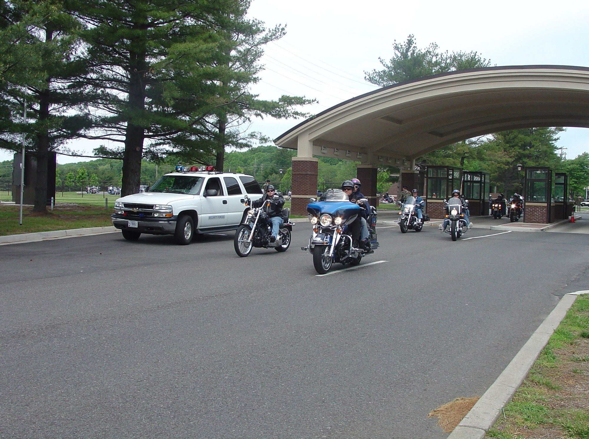 Nearly 700 riders were led by police escort and Army hummers through historic downtown Mt. Holly, N.J., through McGuire AFB and Fort Dix during the “Ride for Freedom” Sunday. Proceeds from the fundraiser will be split between the Marine Corps Law Enforcement Foundation and the Burlington County Military Affairs Committee. 