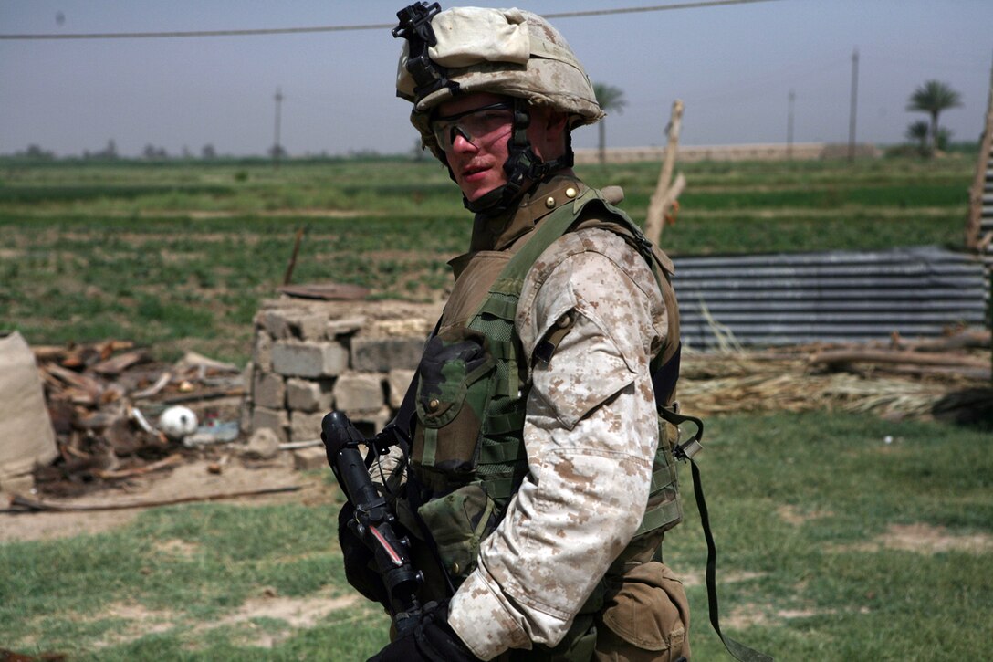 Lance Cpl. Kyle M. Stewart, 22. from Hitchens, Ky., is a self-taught Arabic speaker who is working to bridge the language gap that exists between the Marines of 3rd Battalion, 6th Marine Regiment, and the Iraqi people they come into contact with on a daily basis. The member of 1st squad, 3rd Platoon, L Company, uses his language skills and combat experience to provide valuable support to his squad.