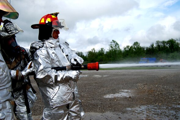 Col. James Patterson understands why 932nd Airlift Wing firefighters think they have the best job in the Air Force Reserve.  Photo/Capt. Stan Paregien