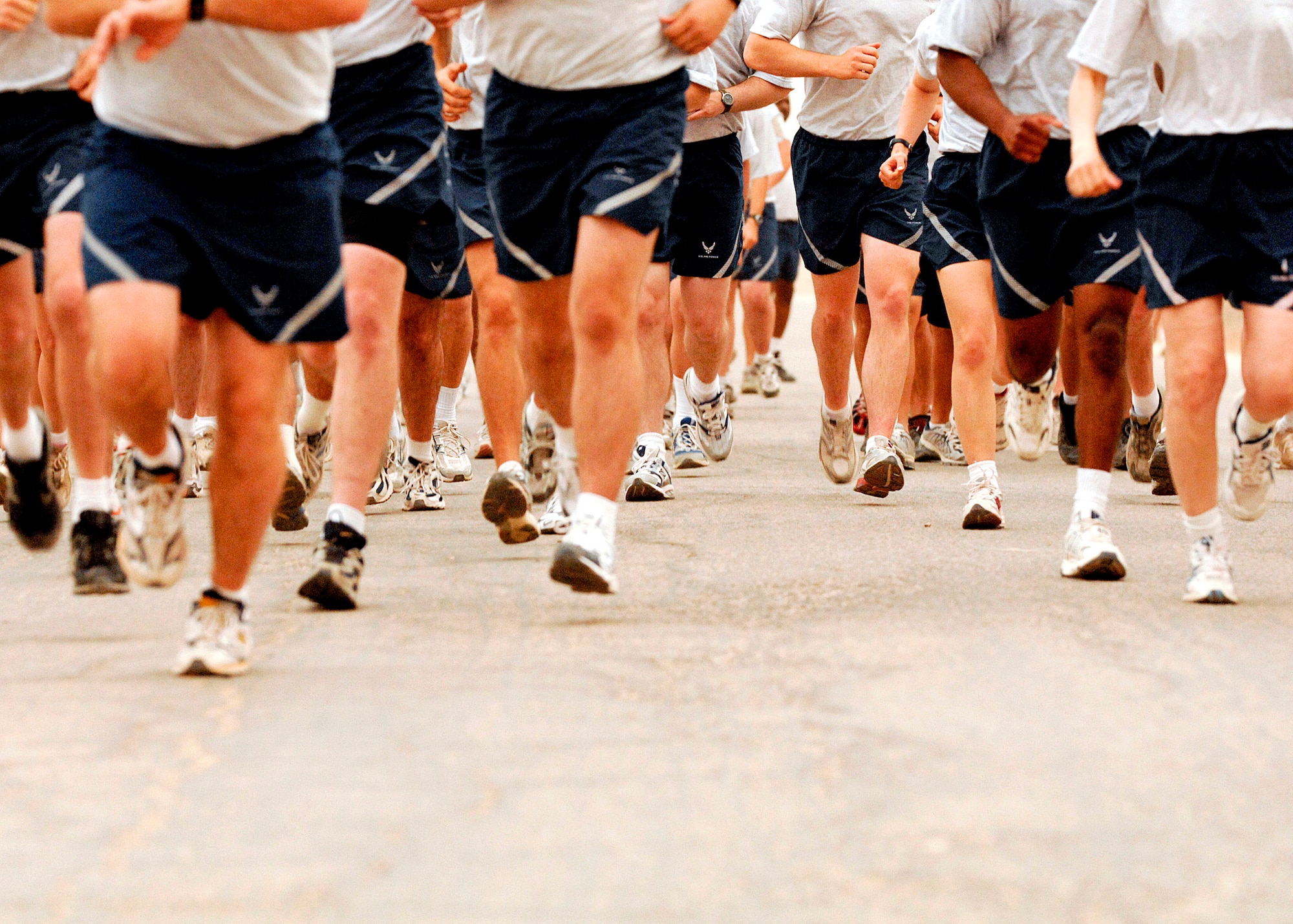 Members of the 407th Air Expeditionary Group start a 5K run, which is the kickoff to a full day of events celebrating Memorial Day May 28 at Ali Air Base, Iraq. Memorial Day, originally named Decoration Day, was instituted May 5, 1866, in Waterloo, N.Y., to honor the fallen Union Soldiers of the Civil War. After World War I it was expanded to include all military members that have given the ultimate sacrifice for their country. (U.S. Air Force photo/Master Sgt. Robert W. Valenca)
