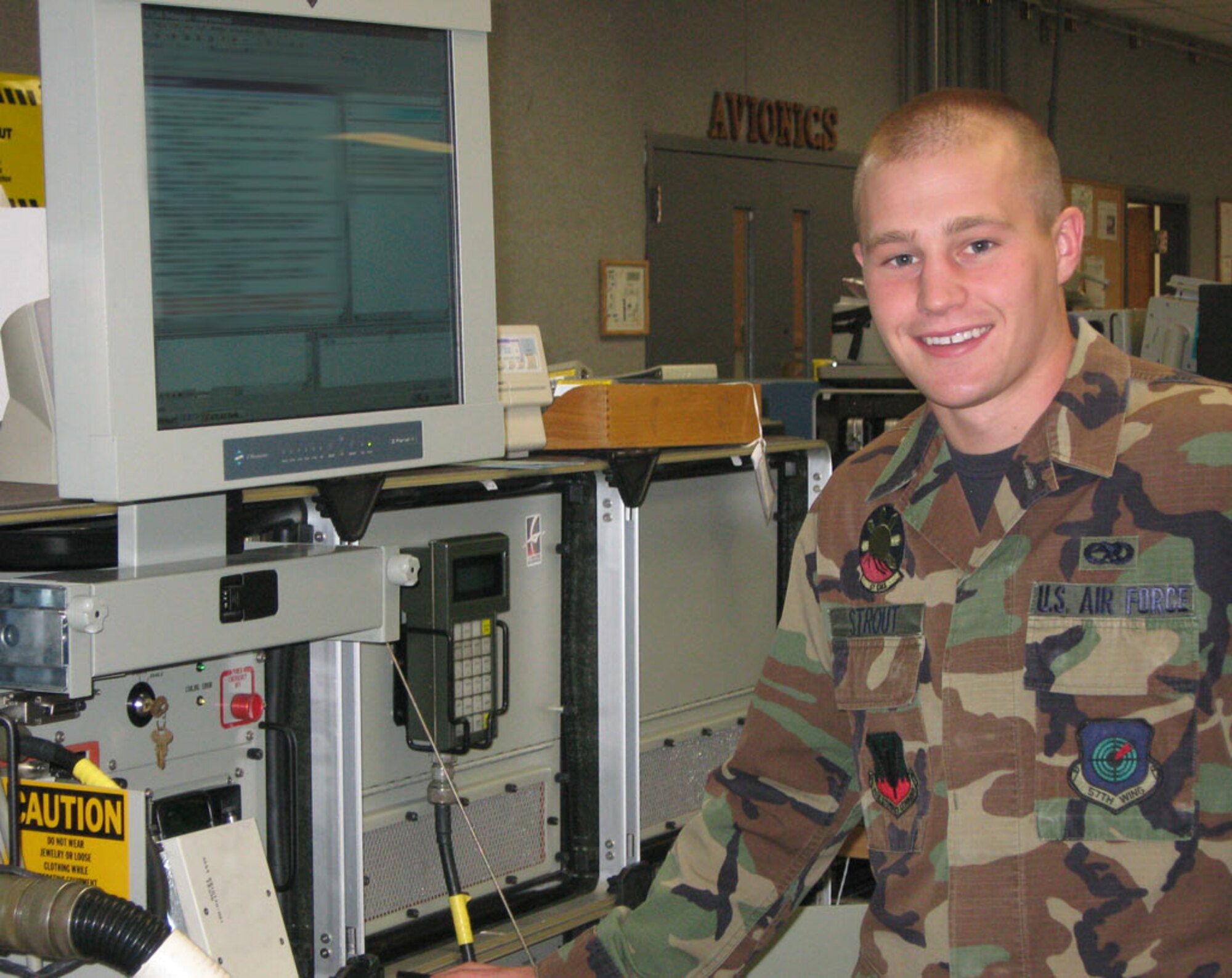 Senior Airman Scott Strout is the Nellis Air Force Base Warrior of the Week. He is a F-16 avionics technician with the 57th Component Maintenance Squadron. 
