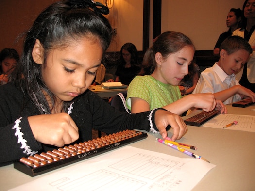 Students from U.S. military bases throughout the region near Yokota Air Base, Japan, competed May 23 at the 25th Annual Soroban Contest in Tokyo. A soroban, also known as an abacus in English, was used a long time ago by Japanese merchants and is a historic part of Japanese culture. (U.S. Air Force photo)