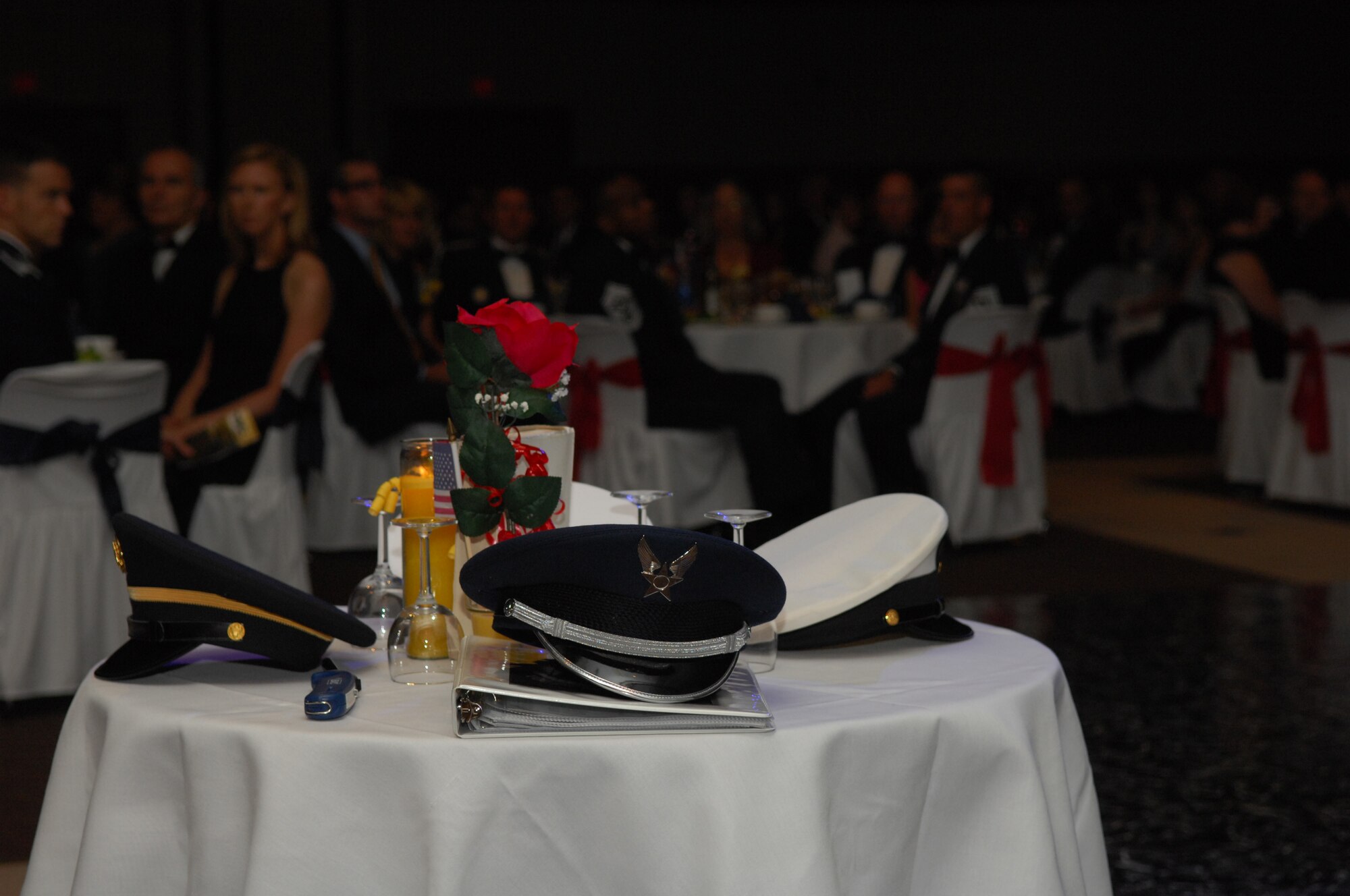 The POW/MIA memorial table at the Air Force Ball Sept. 29. (U.S. Air Force photo by Staff Sgt. John Barton)