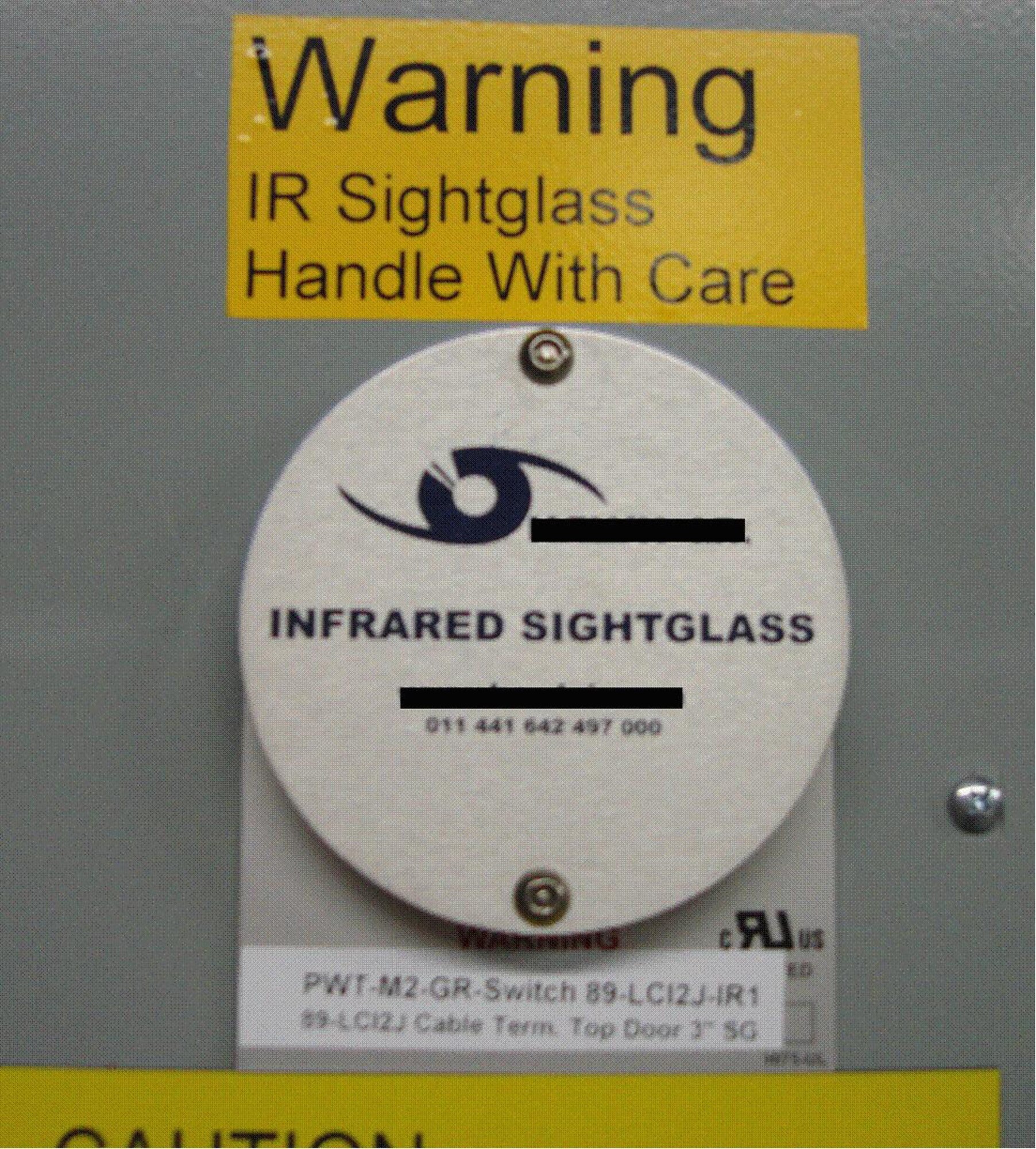 Installed infrared window. (Photo courtesy)