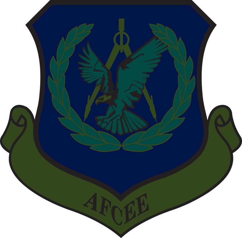AF Center for Engineering & the Enviorment Shield (Camouflage). Image is 7x7 inches @ 300ppi. Image provided by the Air Force Historical Research Agency. Department of Defense and Military Seals are protected by law from unauthorized use. These seals may NOT be used for non-official purposes. For additional information contact the appropriate proponent 