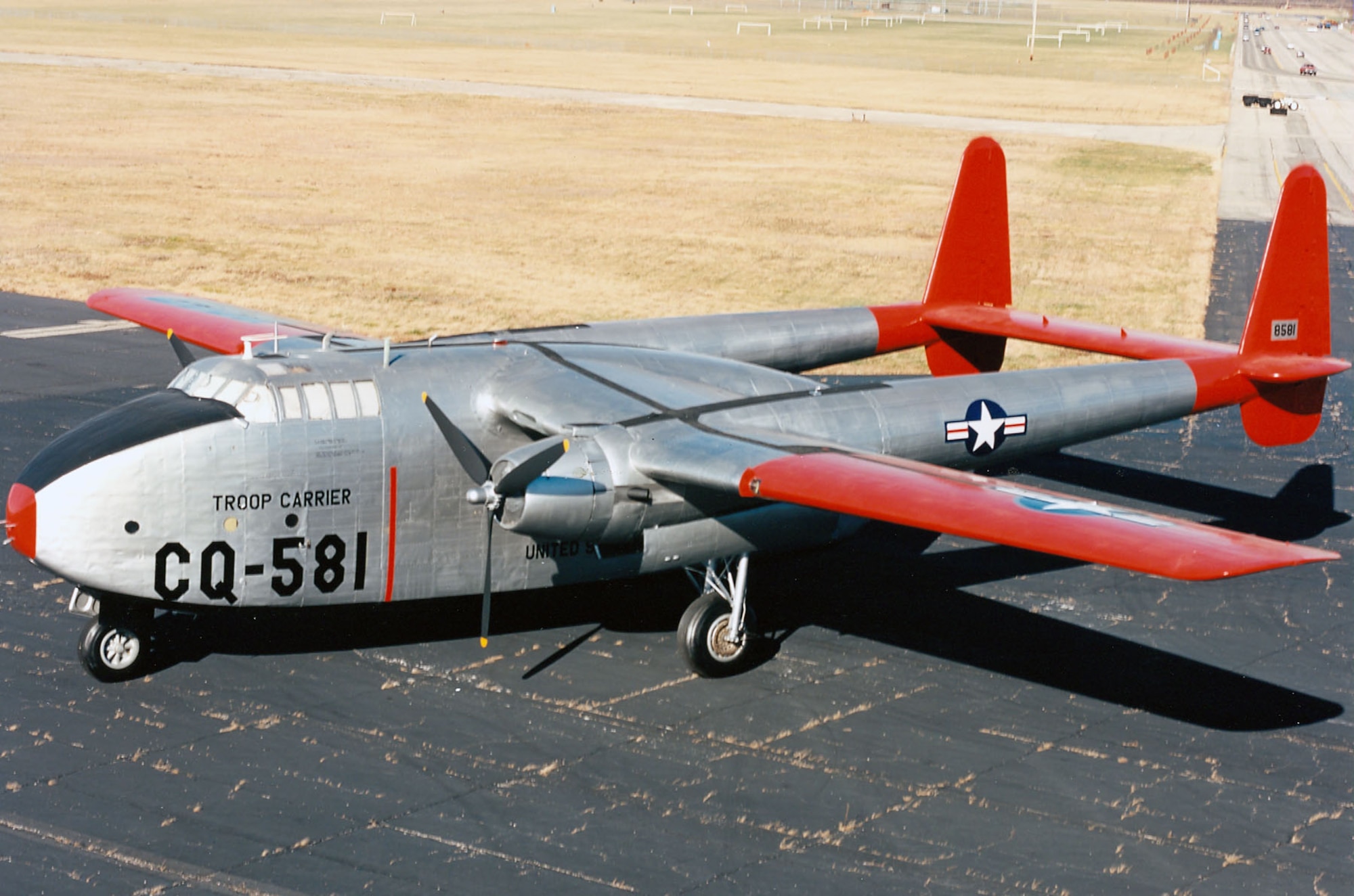 DAYTON, Ohio -- Fairchild C-82 Packet at the National Museum of the United States Air Force. (U.S. Air Force photo)