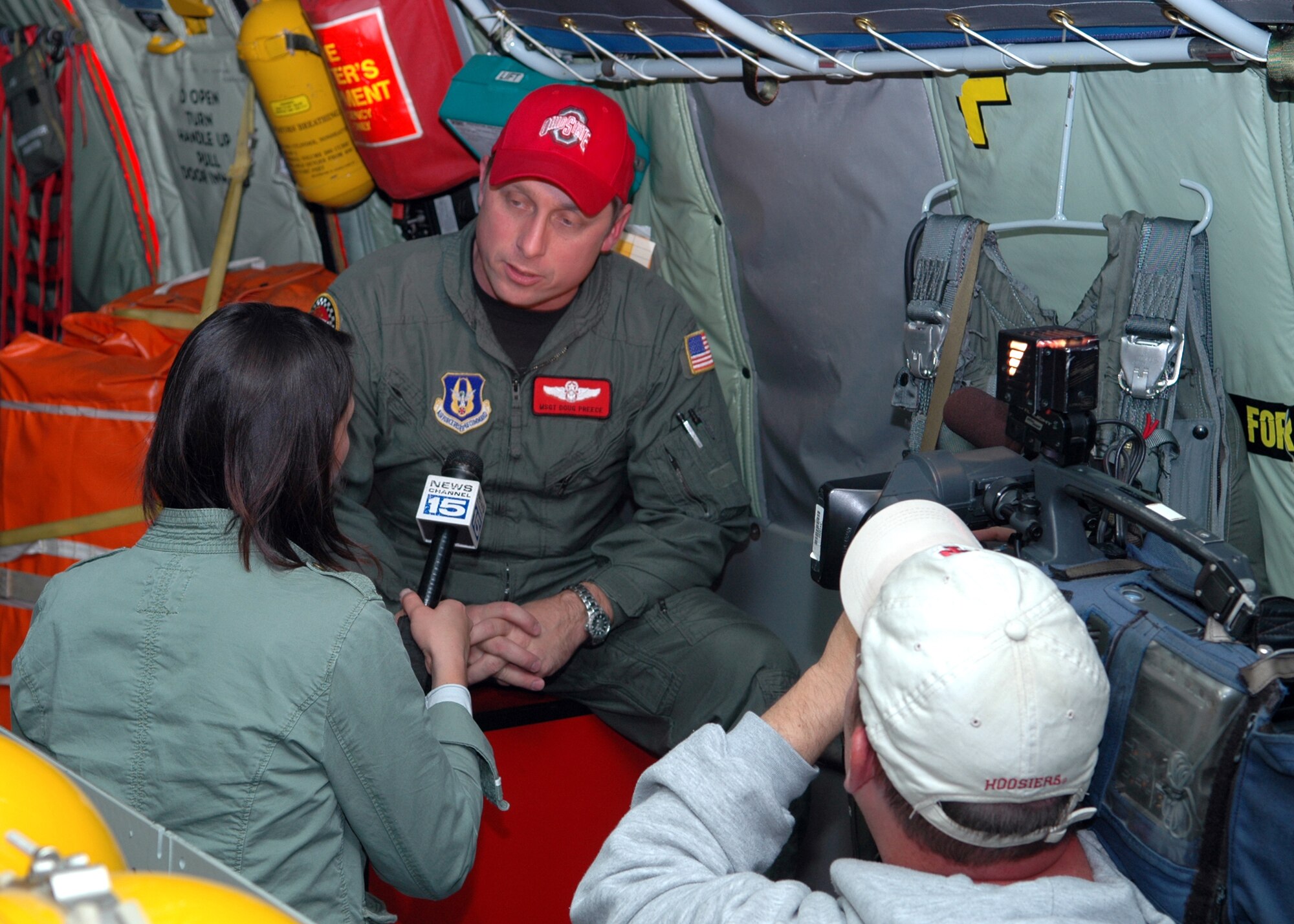 Interview 30,000 ft. in air > Grissom Air Reserve Base > Article Display