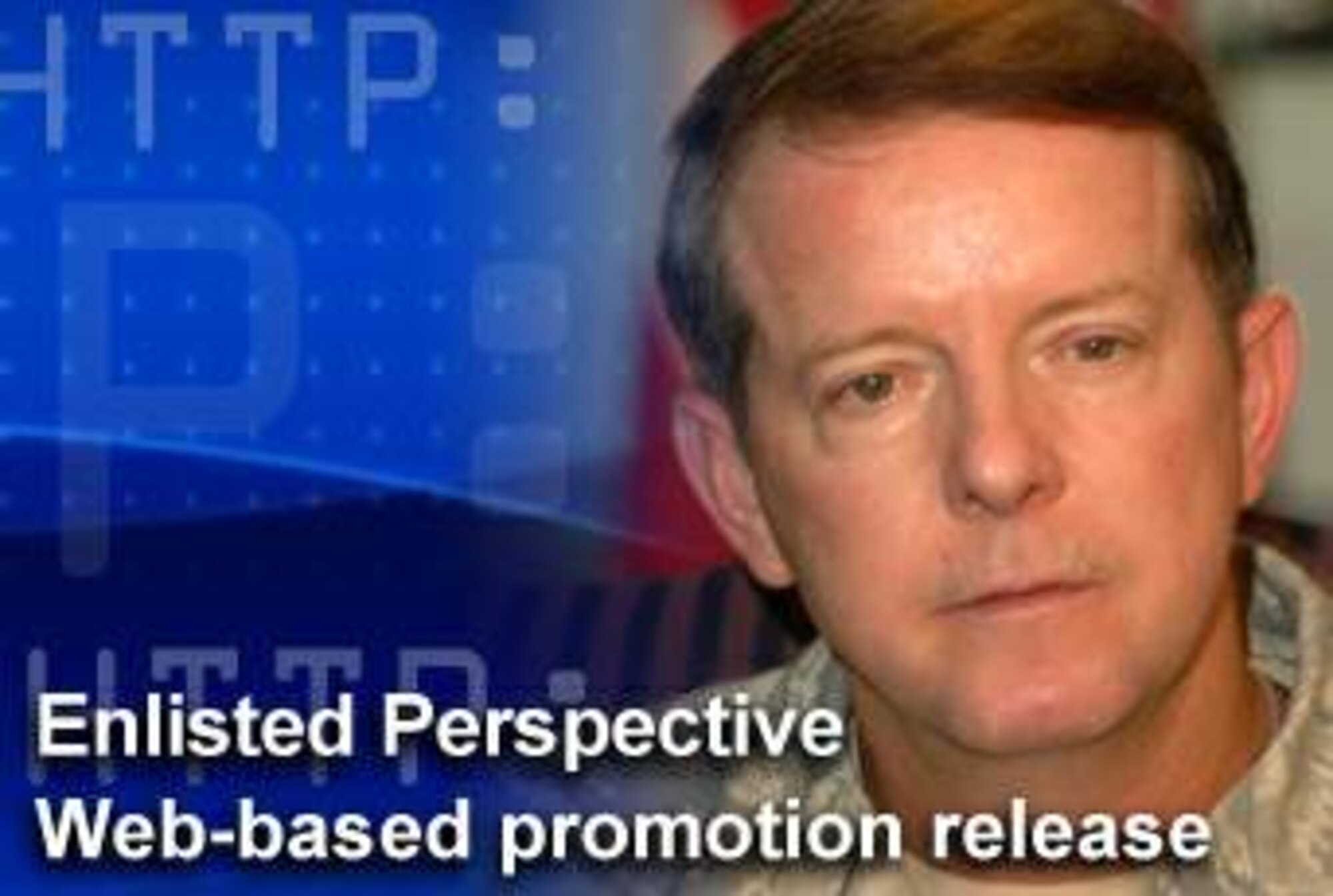 In the newest "Enlisted Perspective," Chief Master Sgt. of the Air Force Rodney J. McKinley comments on the new web-based promotion release system. (U.S. Air Force photo illustration/Mike Carabajal) 