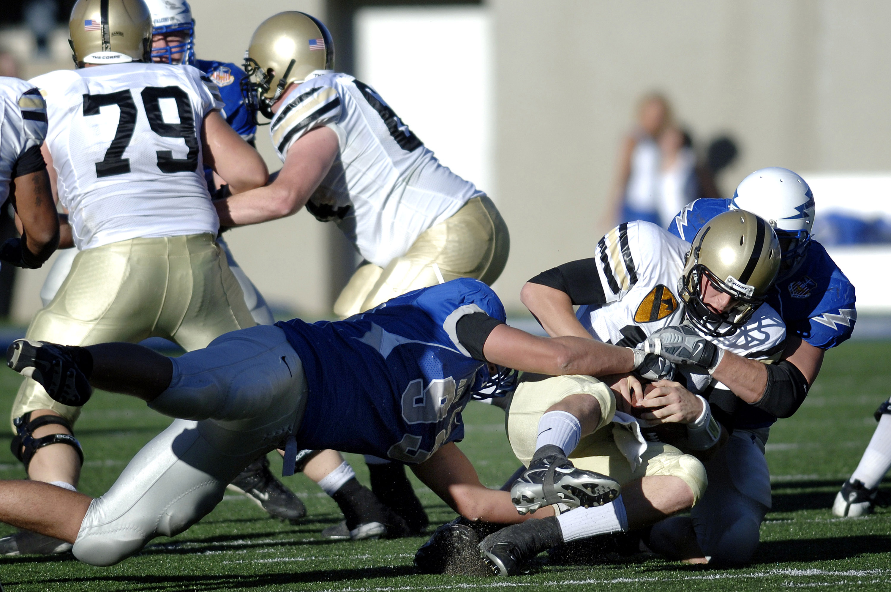 Football Falcons Ride Record Breaker Hall Over Army U S Air