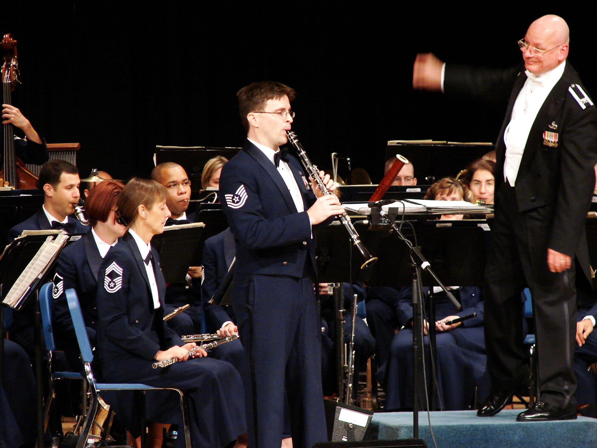 TSgt Darren Thiriot solos with Concert Band