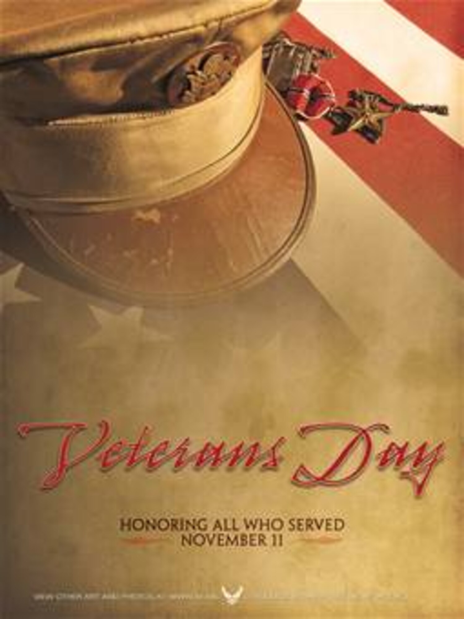 Veterans Day Poster. This poster is 7.5x10 inches @ 300 ppi and was created by j. Luke Borland of the Air Force News Agency. Poster is 6.5x10 @ 300 ppi and is available up to 18x24 @ 200 ppi. Air Force Link does not provide printed posters but a PDF version for printing is available. Requests can be made to afgraphics@dma.mil.  Please specify the title and number.