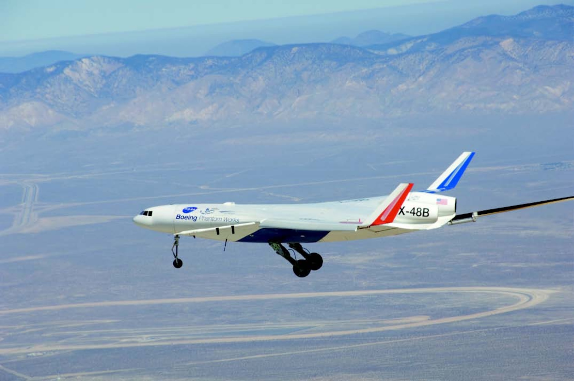 The X-48B Blended-Wing Body research vehicle (photo courtesy of Boeing)