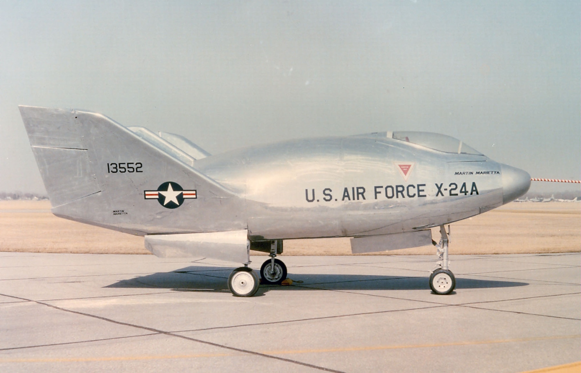 DAYTON, Ohio -- Martin X-24A at the National Museum of the United States Air Force. (U.S. Air Force photo)