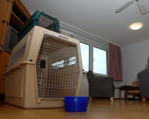 Ramstein Inns pet-friendly Temporary Lodging Facility supplies everything needed to make you and your pets stay comfortable. (Photo by Airman 1st Class Kenny Holston)


